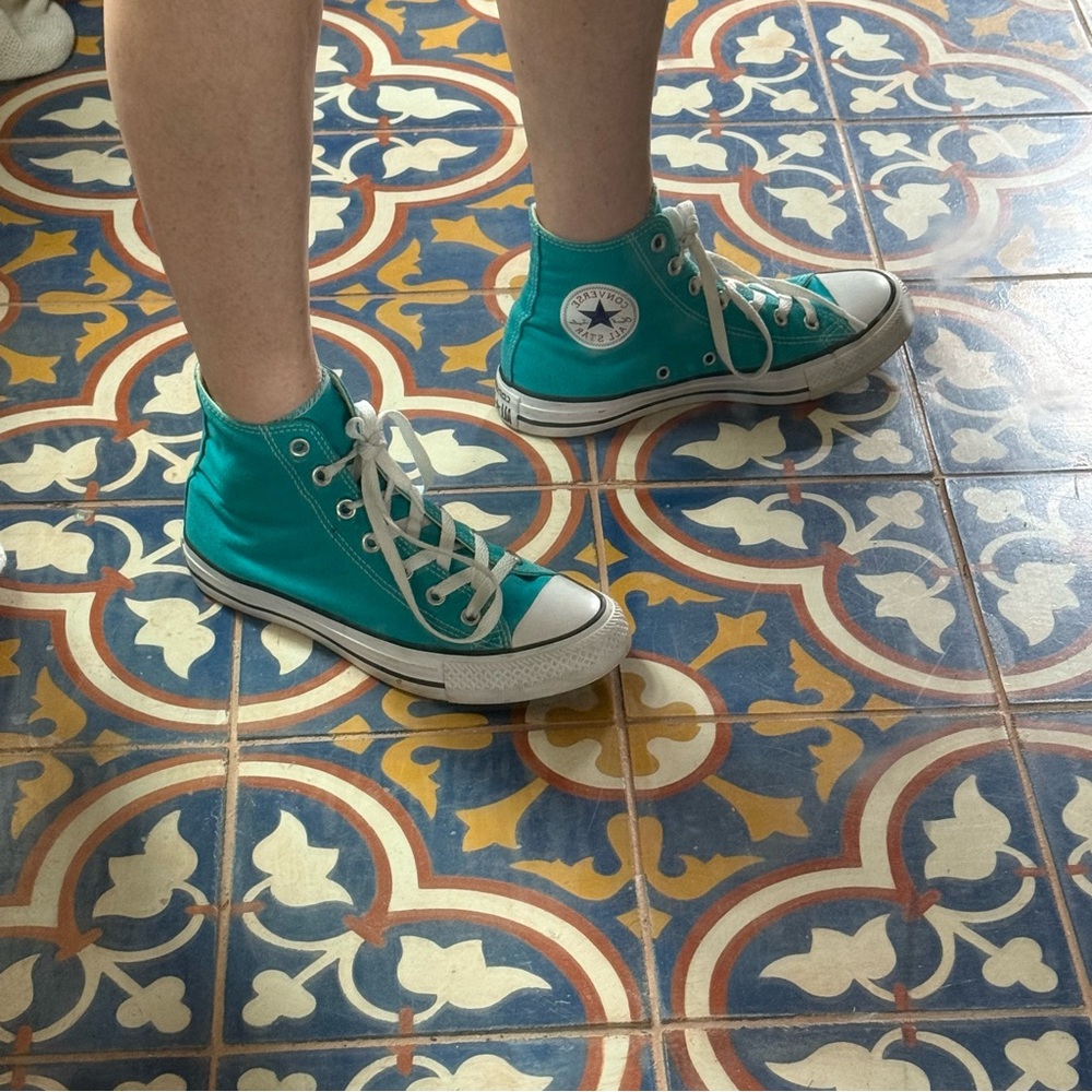 Converse high top sneakers, turquoise - Picture 2 of 10